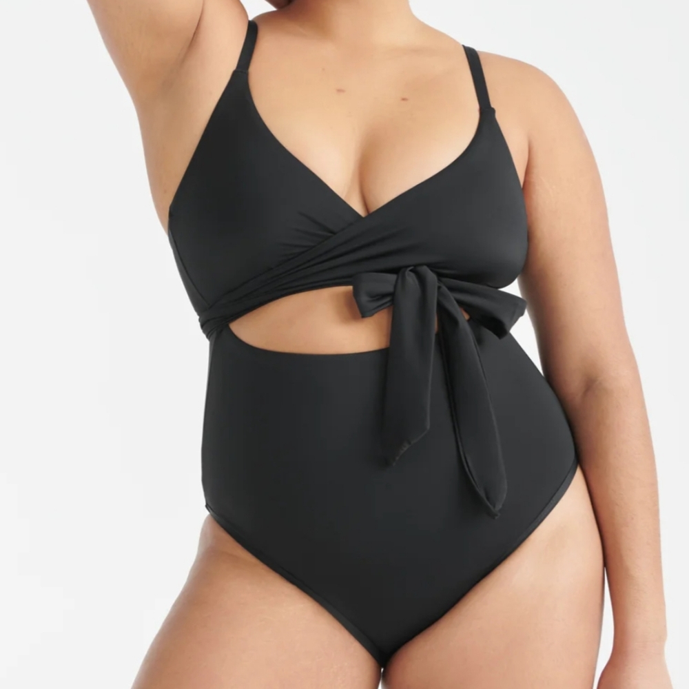 Knix one piece wrap swimsuit
